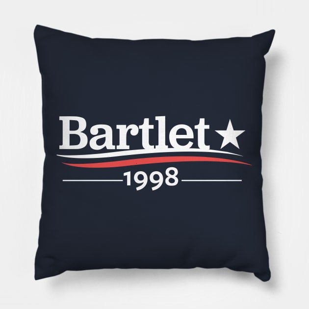 WEST WING President BARTLET 1998 President Bartlet For America Jed Bartlet White House Pillow by YellowDogTees