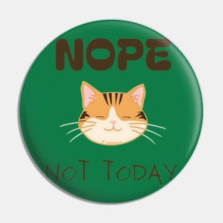 Cozy Cat Nap Nope Not Today Pin