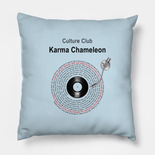 KARMA CHAMELEON LYRICS ILLUSTRATIONS Pillow