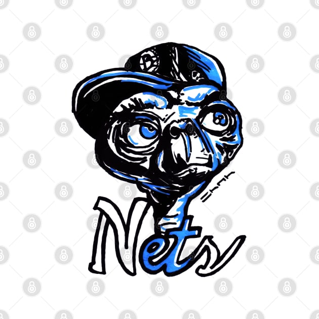 The ET Brooklyn Nets Fan by sketchnkustom