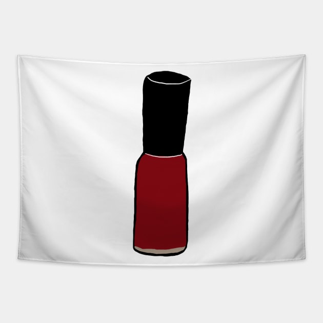 Red Nail Polish Tapestry by JadedAlice