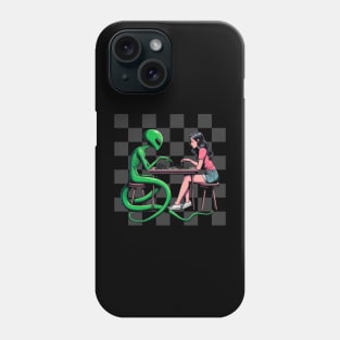 Playing chess with an alien Phone Case