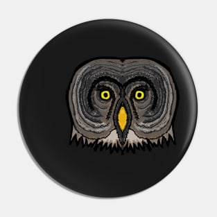 Great Grey Owl Pin