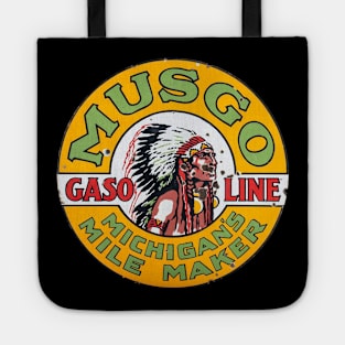 Retro Musgo Gasoline Sign Tote