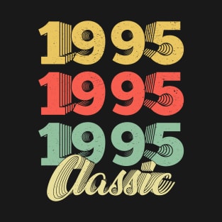 Vintage Retro 1995 25 Years Old 25th Birthday Gift T-Shirt