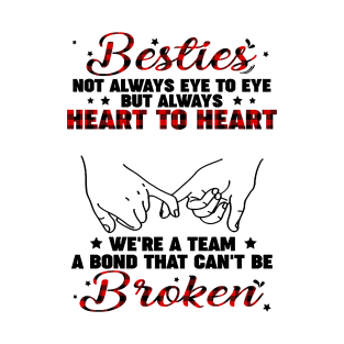 Bestie Shirt Not Always Eye To Eye But Always Heart To Heart Personalized Best Friend T-Shirt