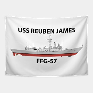 USS REUBEN JAMES - FFG-57 OH PERRY CLASS Tapestry