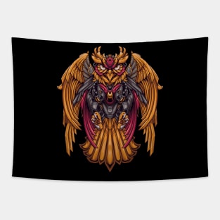 Cyber owl Tapestry