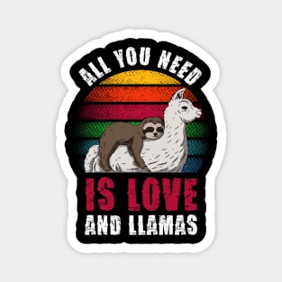 All you need is love and LLAMAS Magnet