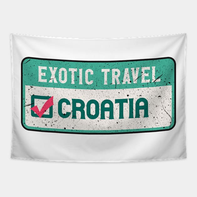 Croatia travel list Tapestry by SerenityByAlex