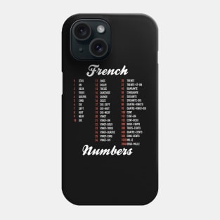 French Numbers Phone Case