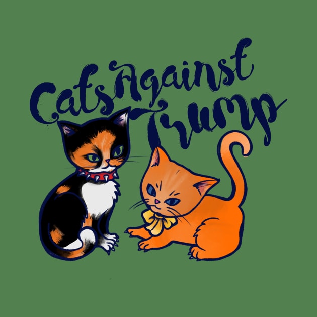 Cats against trump by bubbsnugg