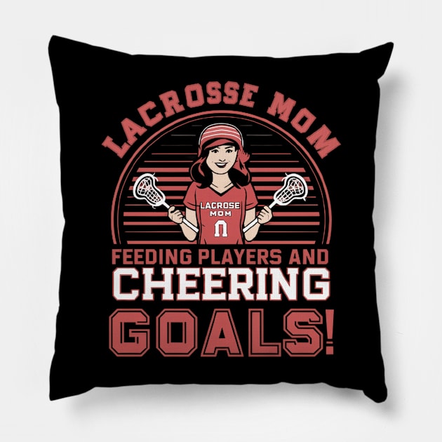 Lacrosse Mom Pillow by NomiCrafts