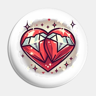 Heart Of Diamonds Pin