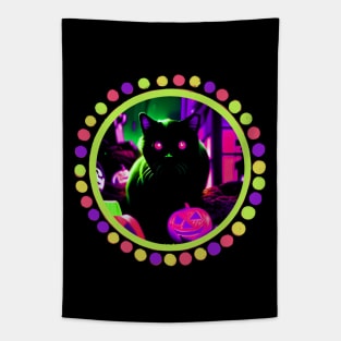 I Can Has Tricks and Treats? Cute Halloween Kitty. Tapestry