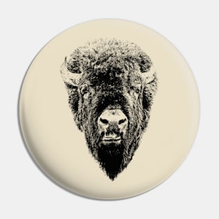 Bison head Pin
