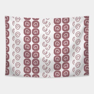 Curls and round corners Tapestry