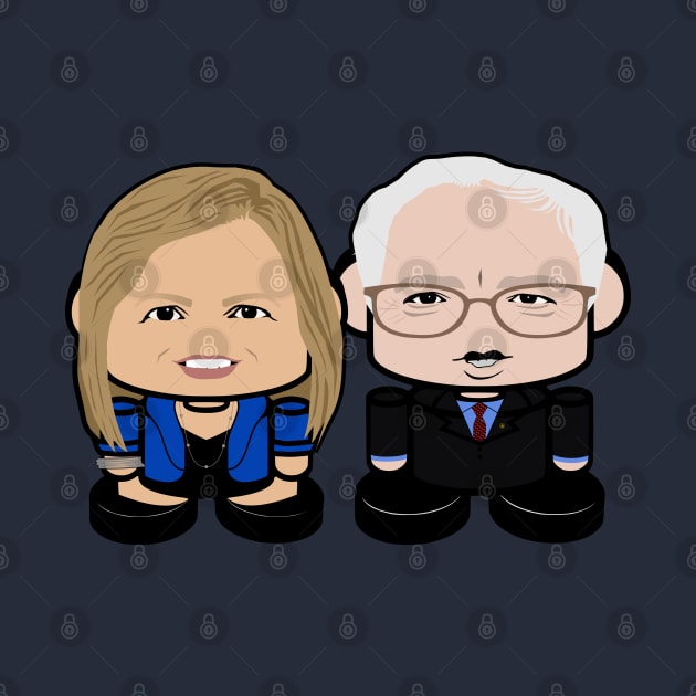 Mr. & Mrs. Berniebot POLITICO'BOT Toy Robots by Village Values