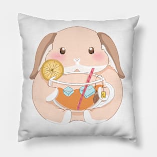 BAILEY TEA BUNNY Pillow