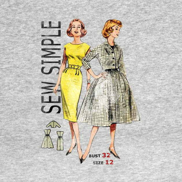 Discover Sew Simple - Vintage Dressmaking Pattern - Sewing - T-Shirt