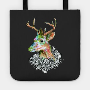 Floral Deer 2. Tote