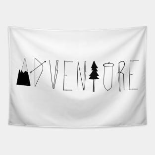 Adventure Travel To Mountains Across Trees Involving Danger Tapestry