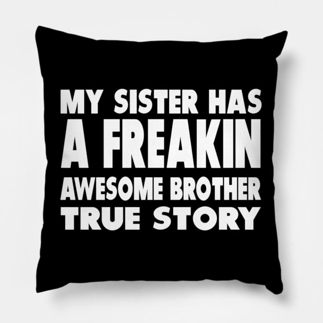 Brother and sister joke Pillow by sukhendu.12