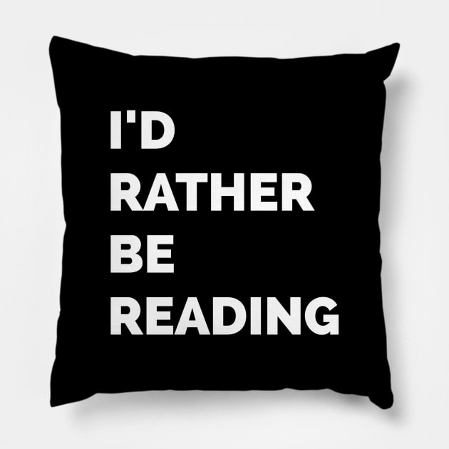 I'd rather be reading Pillow by zeevana