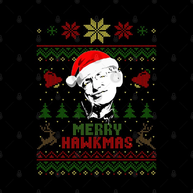 Stephen Hawking Merry Hawkmas by Nerd_art