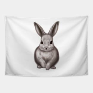 Cute Rabbit Drawing Tapestry