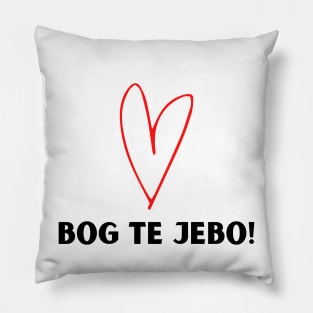 Bog te jebo Pillow