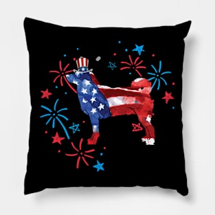 Shiba Inu Uncle Sam Hat 4Th Of July Pillow