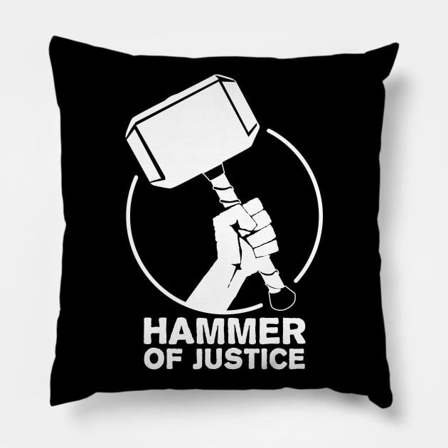 Hammer of Justice Pillow by TMBTM