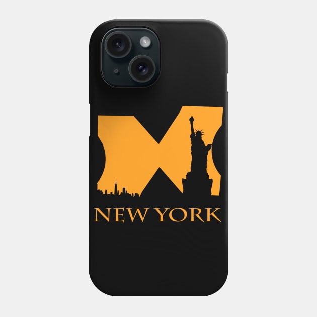t-shirt design for new york Phone Case by fateh93