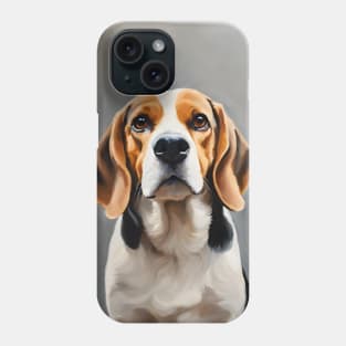 Beagle Dog Breed Oil Painting Phone Case