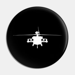 Military Helicopter in the air design Pin