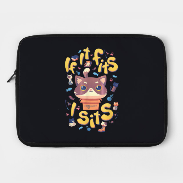 If It Fits I Sits Funny Cats Meme T Shirt If It Fits I Sits