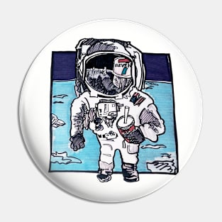 Soda On the Moon Pin