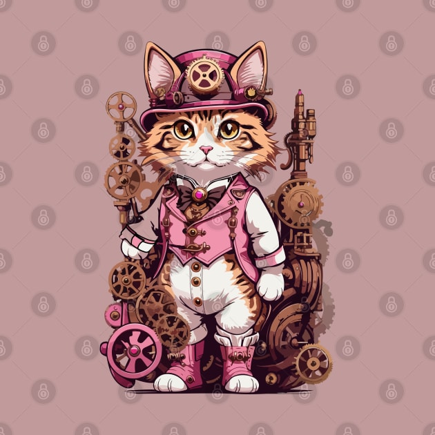 Steampunk, Cat venturer, Victorian Cat by CatCoconut-Art