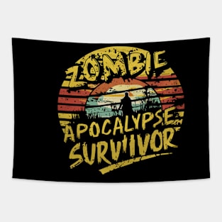 Zombie Apocalypse Survivor Tapestry