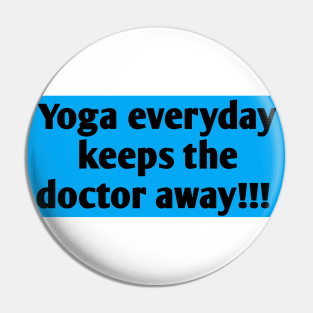 Yoga Health & Fitness Pin