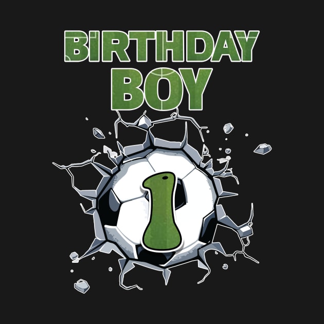 1st Birthday Boys Soccer player Gift For Boys Kids toddlers by Patch Things All