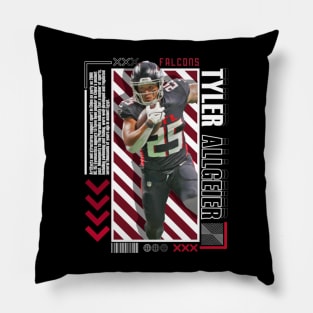 Tyler Allgeier Paper Poster Version 10 Pillow