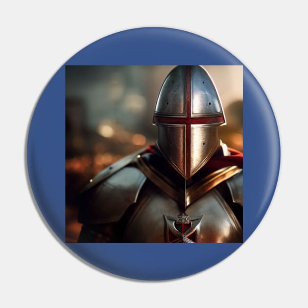 Knights Templar in The Holy Land Pin by Grassroots Green