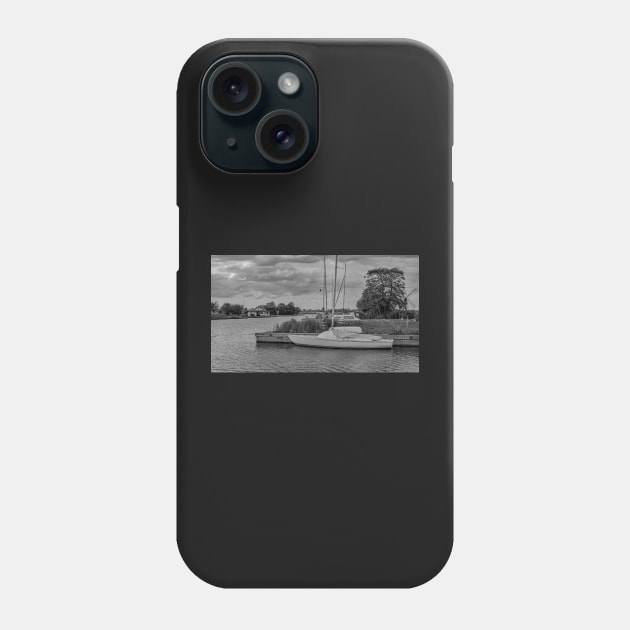 A view along the River Thurne in the Norfolk Broads National Park Phone Case by yackers1