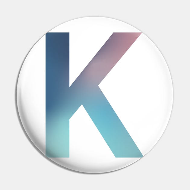 Gradient Letter K Initial Alphabet Pin by murialbezanson