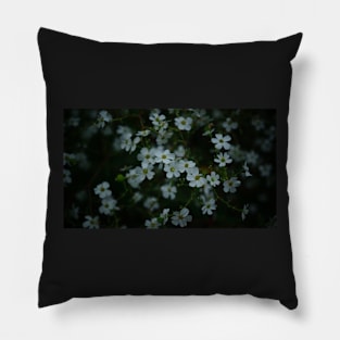 Tiny White Flowers Pillow