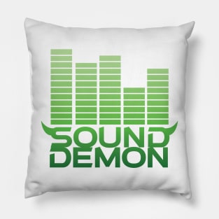 Sound Demon Green Pillow