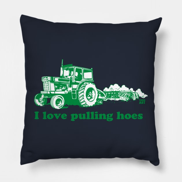 hoes Pillow by toddgoldmanart