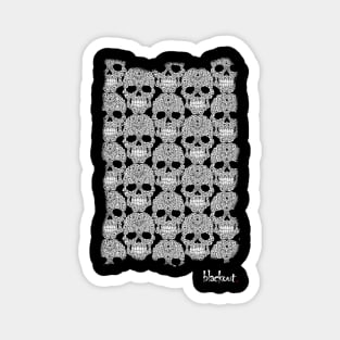 Skulls Limited Edition Plague Pit by Blackout Design Magnet